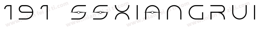 191 SSXiangRuiTi字体转换